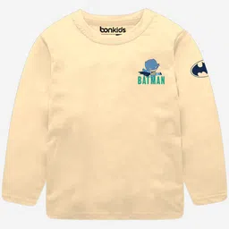 BONKIDS Boys Typography Printed Round Neck Long Sleeves Cotton T-shirt-picture-17