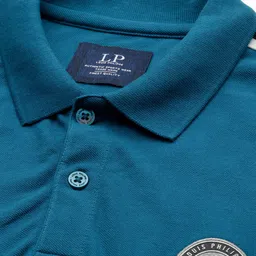 Louis Philippe Sport Polo Collar Pure Cotton Slim Fit T-shirt image 4