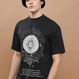 HIGHLANDER Typography Printed Drop Shoulder Oversized T-shirt-picture-26