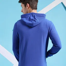 The Indian Garage Co Self Design Hooded Front-Open Sweatshirt image 3