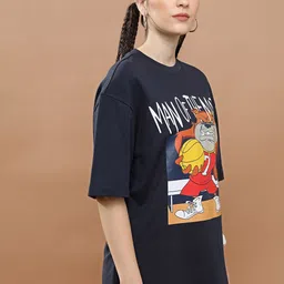 HIGHLANDER Typography Printed Drop Shoulder Oversized T-shirt image 5