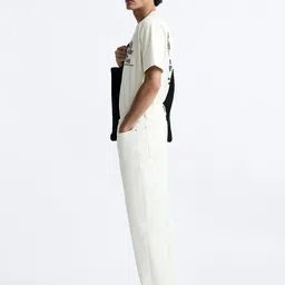 MISCHIEF MONKEY Typography Printed Cotton T-shirt image 1