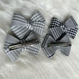 LYTIX Girls Set Of 4 Ribbon Bows Alligator Hair Clip-picture-28