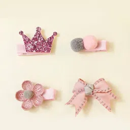 SYGA Girls Set Of 4 Embellished Alligator Hair Clip-image-26