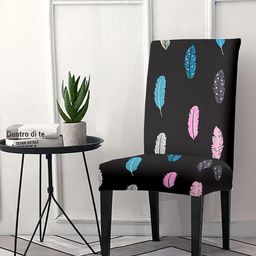 Aura Black & Pink Printed Chair Cover-picture-10