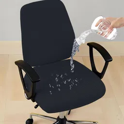 Lazi Grey 4 Pieces Water Resistant Elastic Chair Covers-picture-18