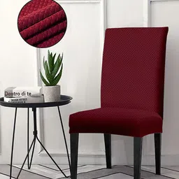 Cortina Maroon Chair Cover-image-79