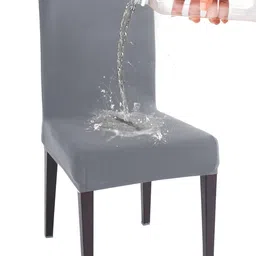 HOKIPO Grey Water Resistant Chair Cover-image-75