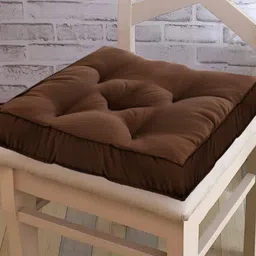 Kuber Industries Brown Cotton Sitting Chair Pad-image-56