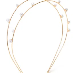 Accessorize Layered Pearl Beaded Hairband image 2