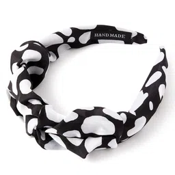 Accessorize London Women Multi Mono Print Ruched Alice Band image 3