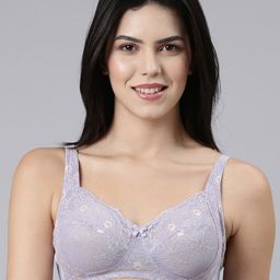 Enamor Floral Full Coverage Seamless Underwired Bra All Day Coverage-picture-16