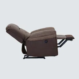 royaloak Atlanta Motorised 1 Seater Recliner With Usb Charging Port In Brown Color image 4