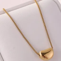 MYKI Stainless Steel Dazzling Little Heart Pendant With Chain-image-92