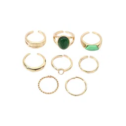 SALTY Set of 8 Finger Rings image 3