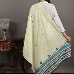 Exotic India Geometric Embroidered Shawl image 2