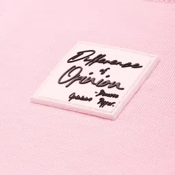 Difference of Opinion Drop-Shoulder Sleeves Oversized Pure Cotton Applique T-shirt image 2