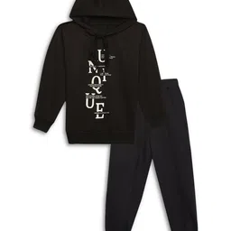 mack jonney VIMAL JONNEY Kids Pack Of 2 Printed Cotton Fleece Sweatshirt With Joggers image 2