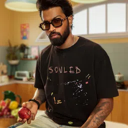 The Souled Store Typography Printed Oversized Cotton T-shirt image 1