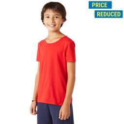 domyos Boys Basic Cotton T-Shirt - Red-picture-13