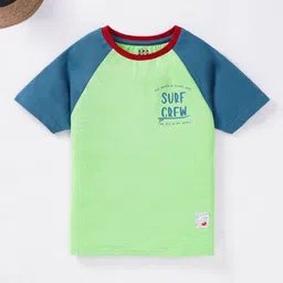 Ed-a-Mamma Boys Colourblocked Raglan Sleeves Cotton T-shirt-picture-35