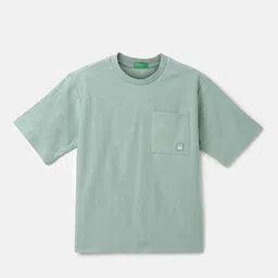 United Colors of Benetton Boys Round Neck Cotton Boxy T-shirt-picture-8