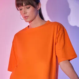 BUY NEW TREND Women Drop-Shoulder Sleeves Boxy T-shirt-image-14