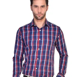 PARASSIO CLOTHINGS India Slim Checked Formal Shirt-picture-23
