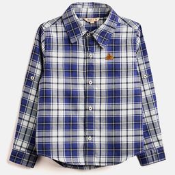 Stylo Bug Boys Slim Fit Tartan Checks Opaque Checked Casual Shirt-picture-3