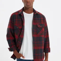 Trendyol Tartan Checked Pure Acrylic Casual Shirt-image-10