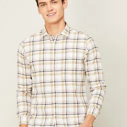 Bossini Checks Cotton Casual Shirt-image-11