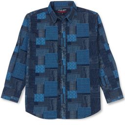 Gini and Jony Boys Spread Collar Checked Casual Cotton Shirt-picture-48
