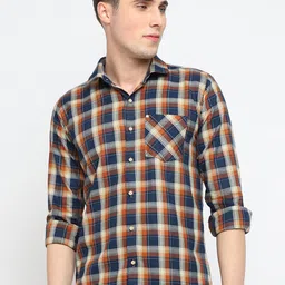 JADEBERRY Classic Tartan Checked Spread Collar Cotton Casual Shirt-picture-30