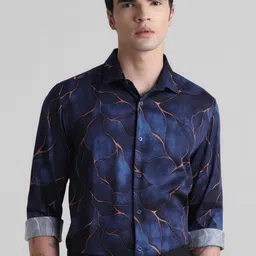 Jack & Jones Abstract Printed Slim Fit Pure Cotton Casual Shirt-picture-17