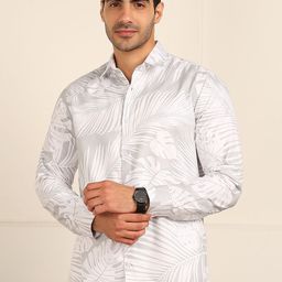 FUBAR Slim Fit Tropical Printed Spread Collar Long Sleeves Casual Shirt-picture-37