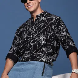 SHOWOFF Men Premium Slim Fit Opaque Printed Casual Shirt-image-83