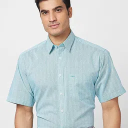 ColorPlus Micro Disty Printed Cotton Formal Shirt image 1