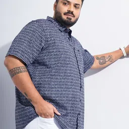 Hardsoda by The Indian Garage Co Geometric Printed Casual Shirt-picture-32
