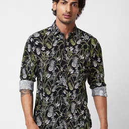 SPYKAR Floral Printed Cotton Casual Shirt-picture-28