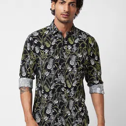 SPYKAR Floral Printed Cotton Casual Shirt-picture-25