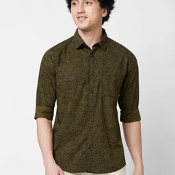 SPYKAR Floral Printed Cotton Casual Shirt-picture-31