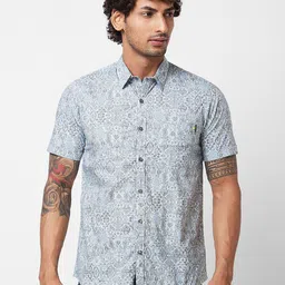 SPYKAR Floral Printed Cotton Casual Shirt-picture-26