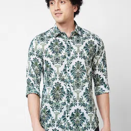 SPYKAR Ethnic Motifs Printed Cotton Casual Shirt-picture-11