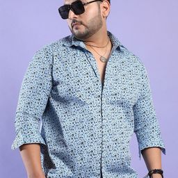 Instafab Plus Plus Size Classic Floral Printed Casual Shirt-picture-44