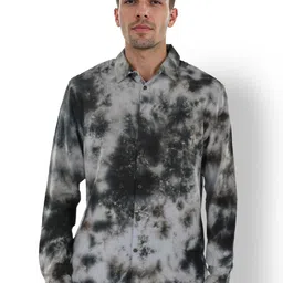 Celio Men Spread Collar Dyed Casual Shirt-picture-24