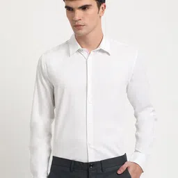 THE BEAR HOUSE Twill Slim Fit Cotton Formal Shirt-picture-11