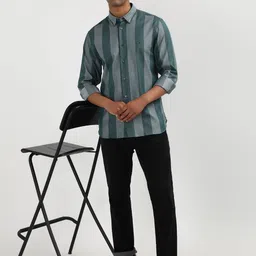 Tommy Hilfiger Men Opaque Striped Casual Shirt-image-99