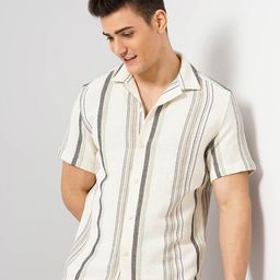 Celio Men Classic Opaque Striped Casual Shirt-picture-35