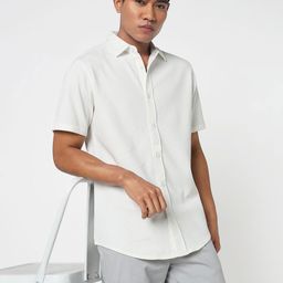 R&B Men Spread Collar Solid Casual Shirt-picture-26