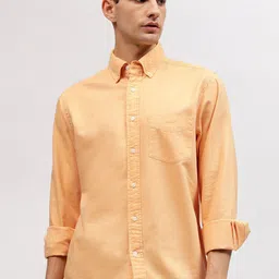 GANT Solid Button Down Regular Fit Shirt-picture-24